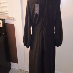 Chic Black Long Sleeve Dress